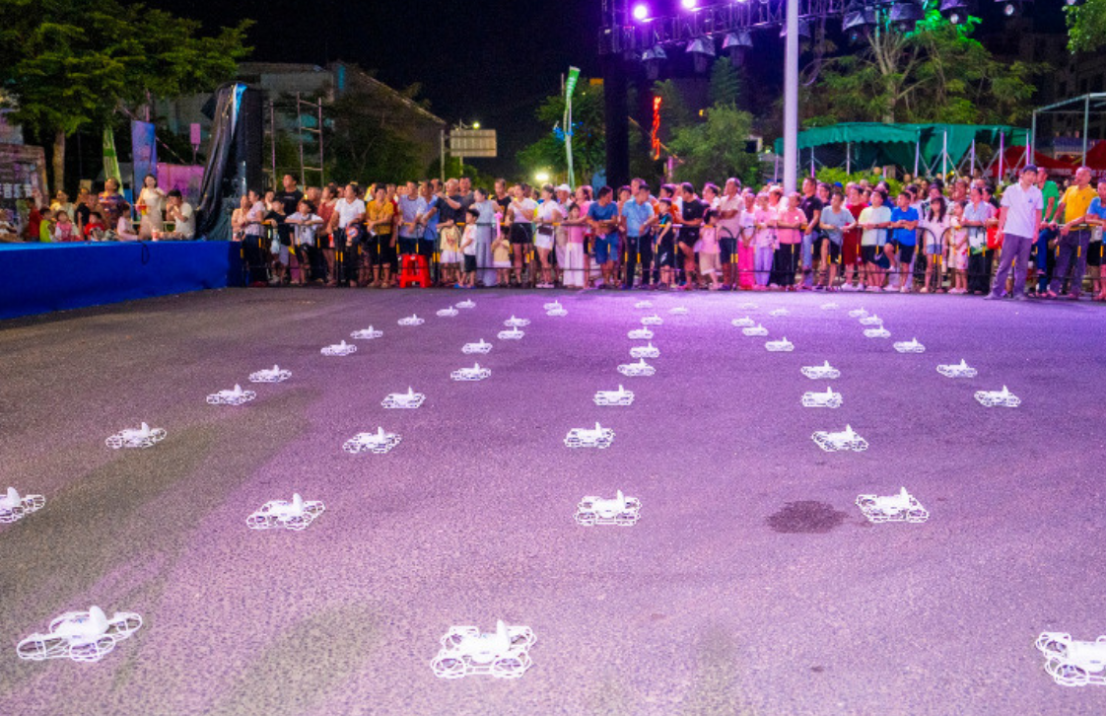 开联低空点亮文昌夜空